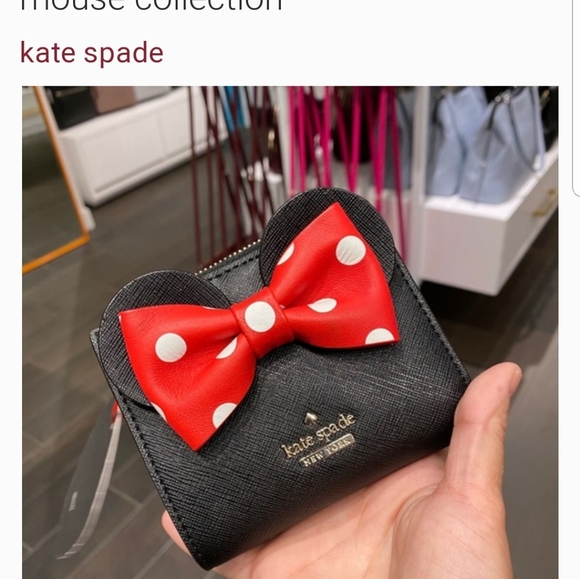 kate spade new york x minnie mouse adalyn Small Le - Picture 1 of 2